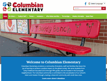 Tablet Screenshot of columbian.dpsk12.org