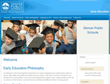 Tablet Screenshot of earlyeducation.dpsk12.org